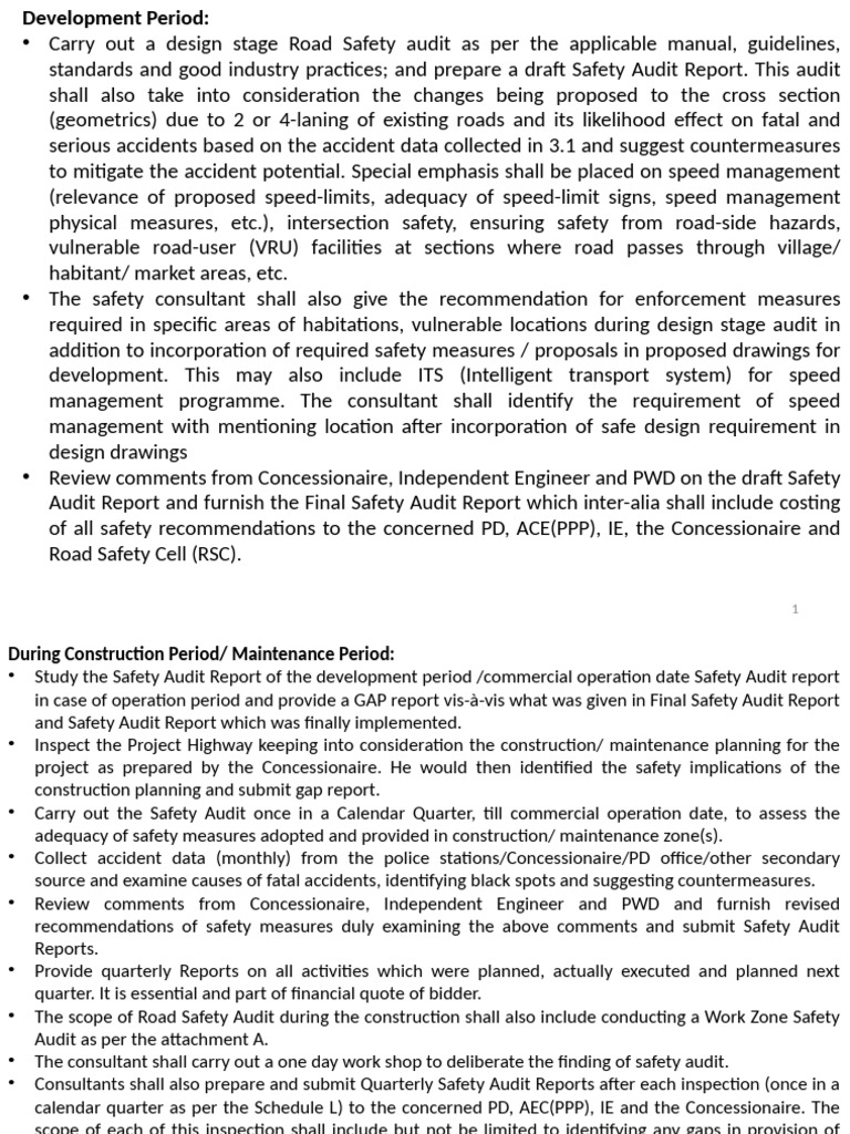 Development Stage 5 | PDF | Safety | Road Traffic Safety