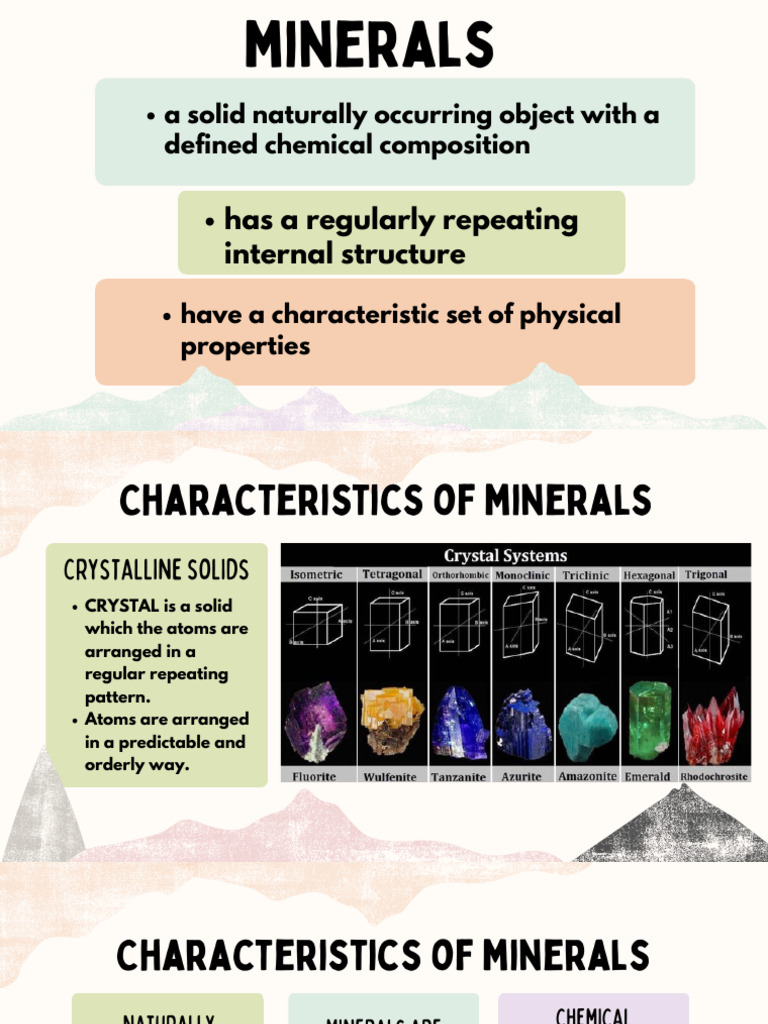 Earth's Minerals and Rocks | PDF | Minerals | Mineralogy