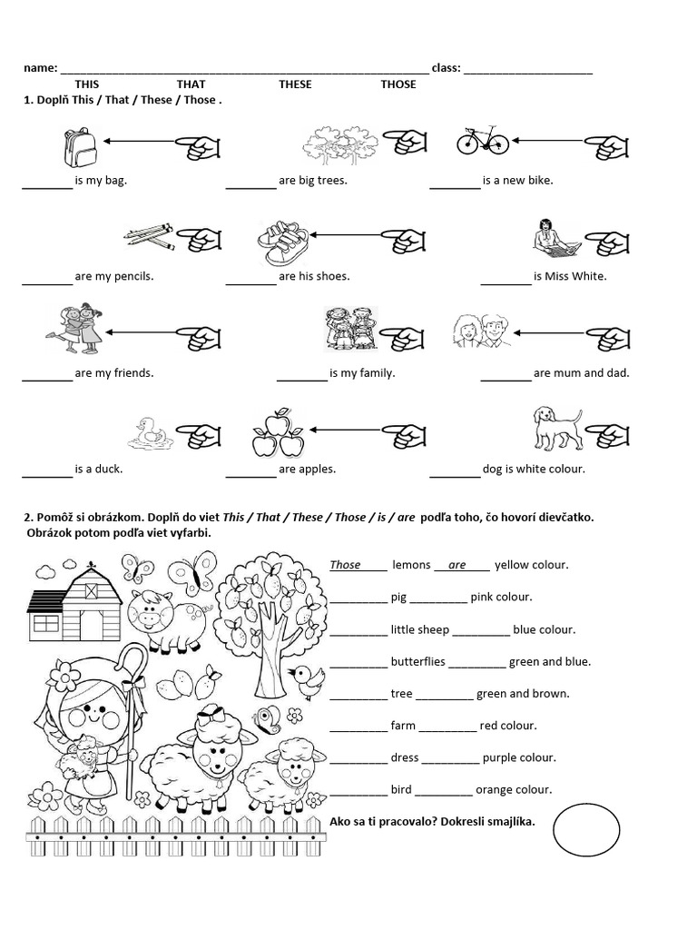 This/That/These/Those Exercises | PDF