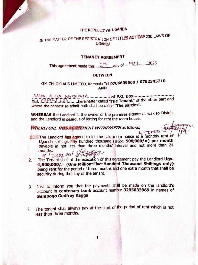 Tenancy Agreement | PDF