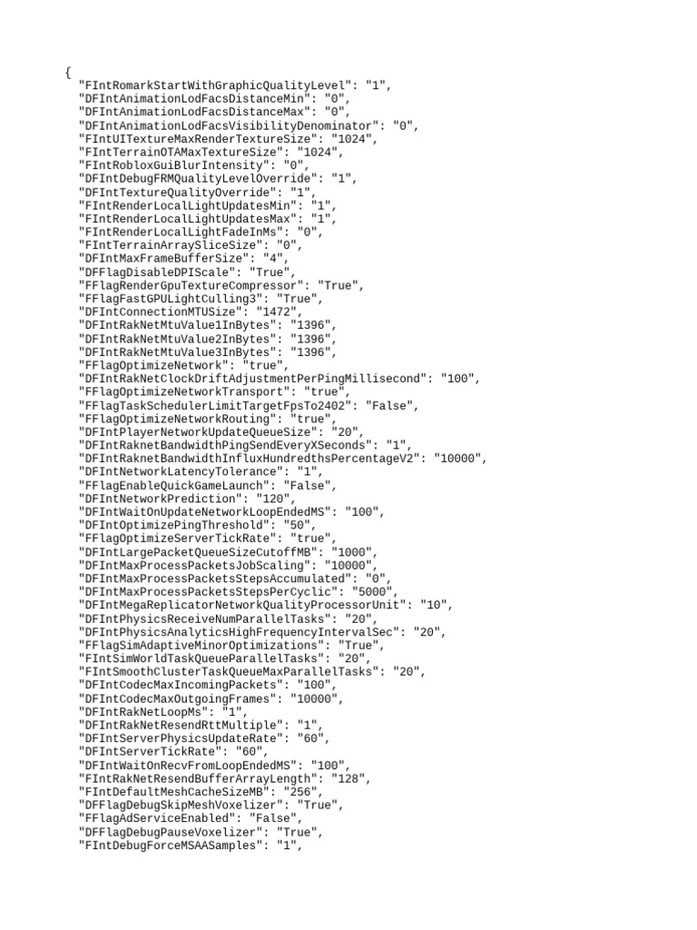 Configuration Settings for Graphics and Network | PDF