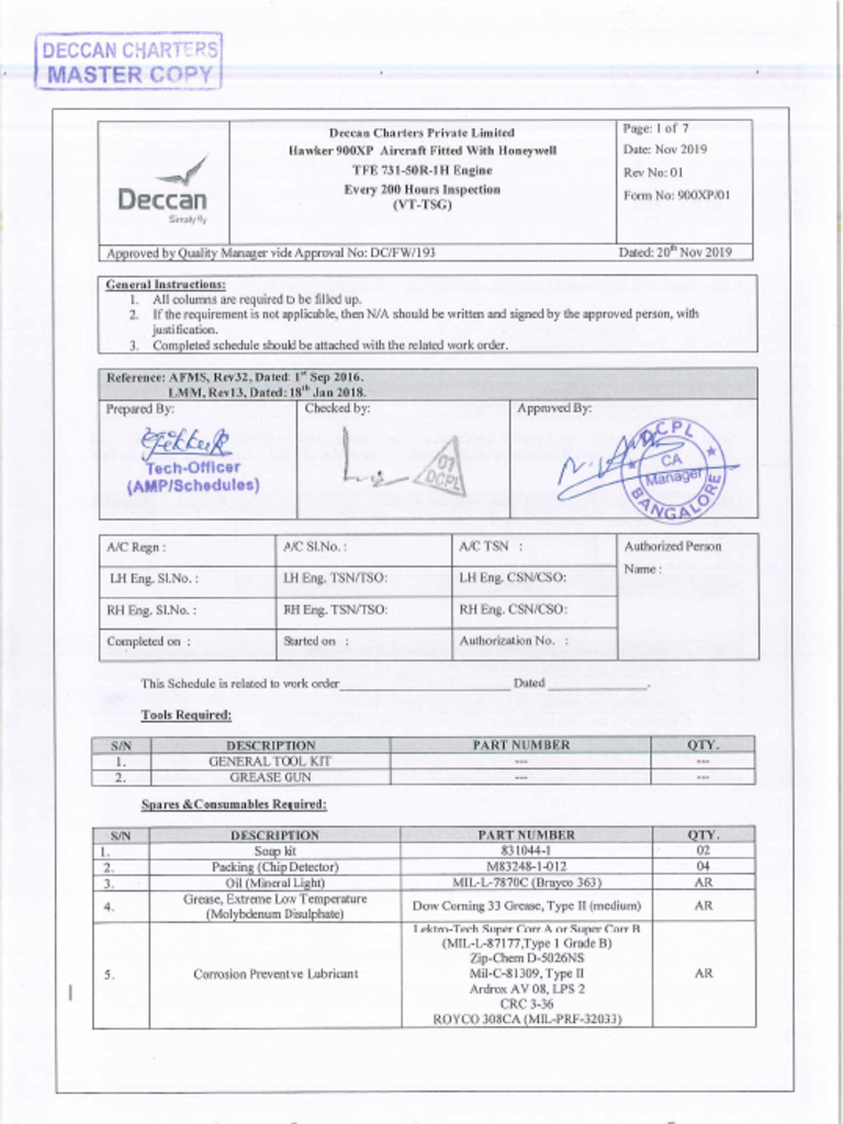 FN.01 (Every 200 Hours Inspection) | PDF