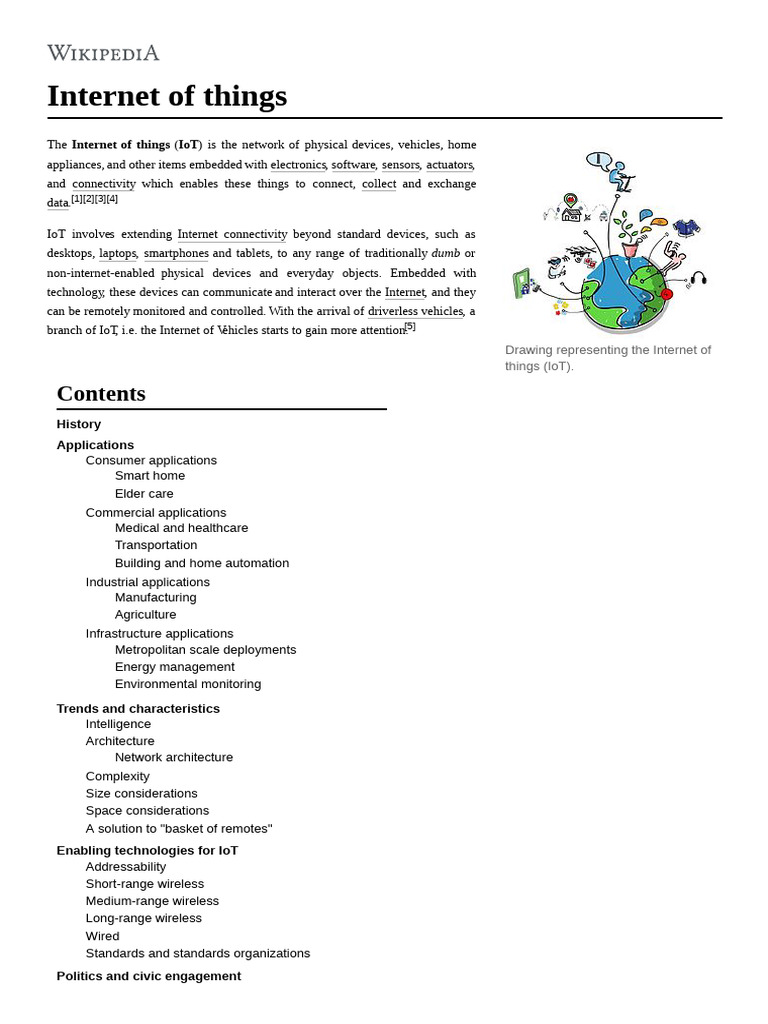 Overview of Internet of Things (IoT) | PDF | Internet Of Things ...