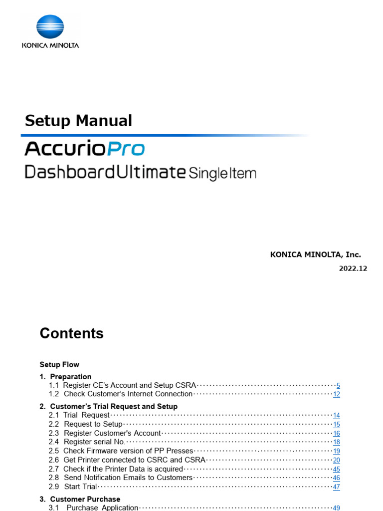 AccurioPro Dashboard Setup - Manual - Rev.1.1 - EN | PDF | Proxy Server ...