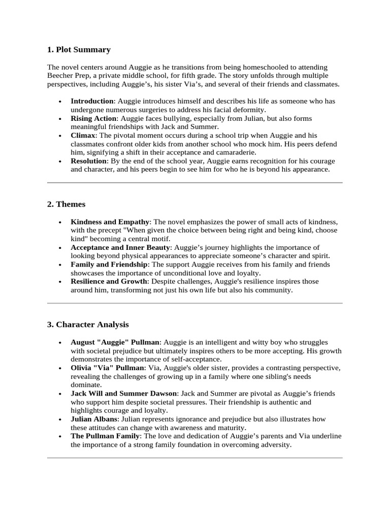 Themes and Analysis of 