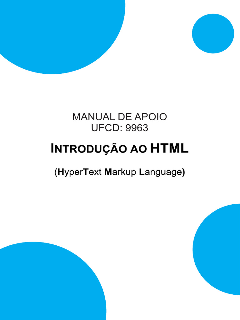 Manual Apoio Ufcd 9963 | PDF