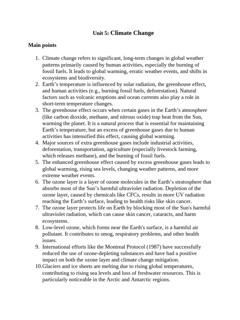 Understanding Climate Change Impacts | PDF | Climate Change ...