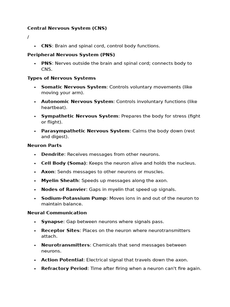 Understanding Neurons in AP Psychology | PDF | Nervous System | Neuron