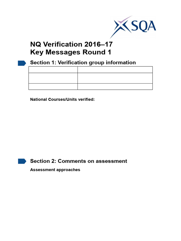 SQA Verification Round 1 | PDF