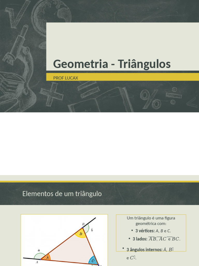 Classificação e Propriedades dos Triângulos | PDF | Triângulo ...