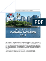 Canada Taxation 2012