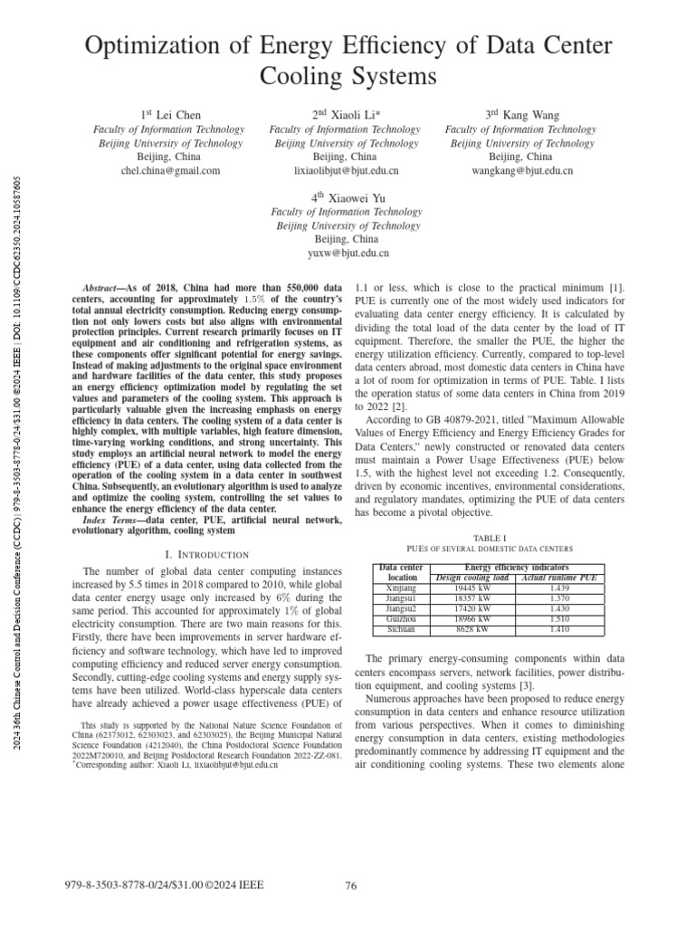 Optimizing Data Center Cooling Efficiency | PDF | Data Center ...