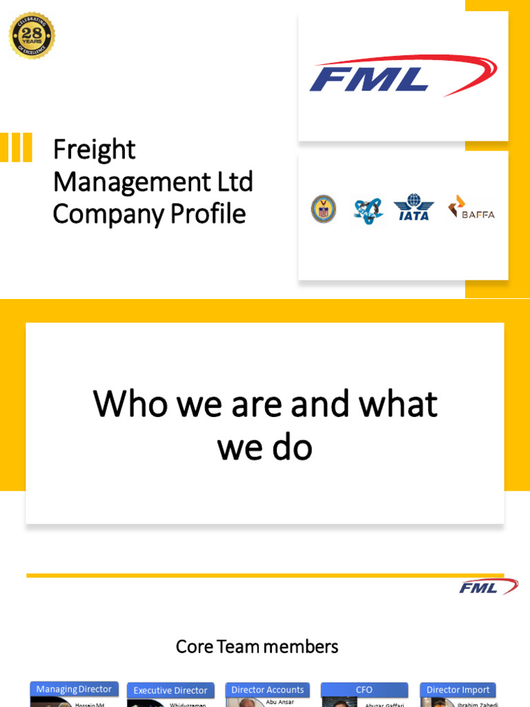 FML Company Profile 2024 | PDF | Cargo | Logistics