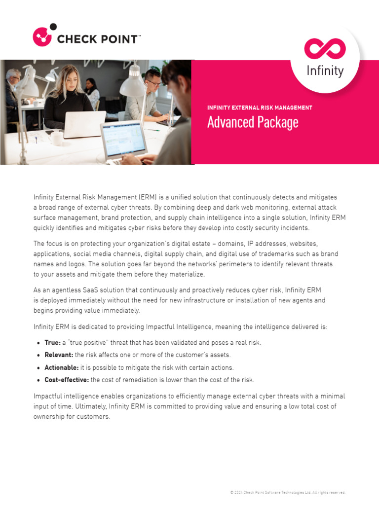Infinity External Risk Management Advanced Package | PDF | Malware ...