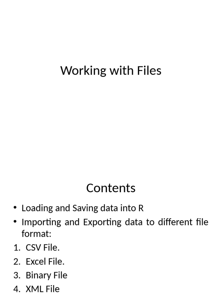 Lec 5 Working With Files | PDF | Computer File | Comma Separated Values
