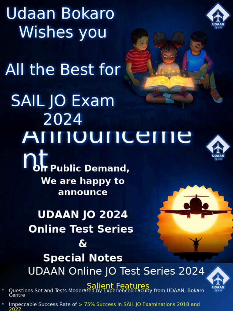 Udaan Jo Test Series + Notes + Date Annoucement | PDF