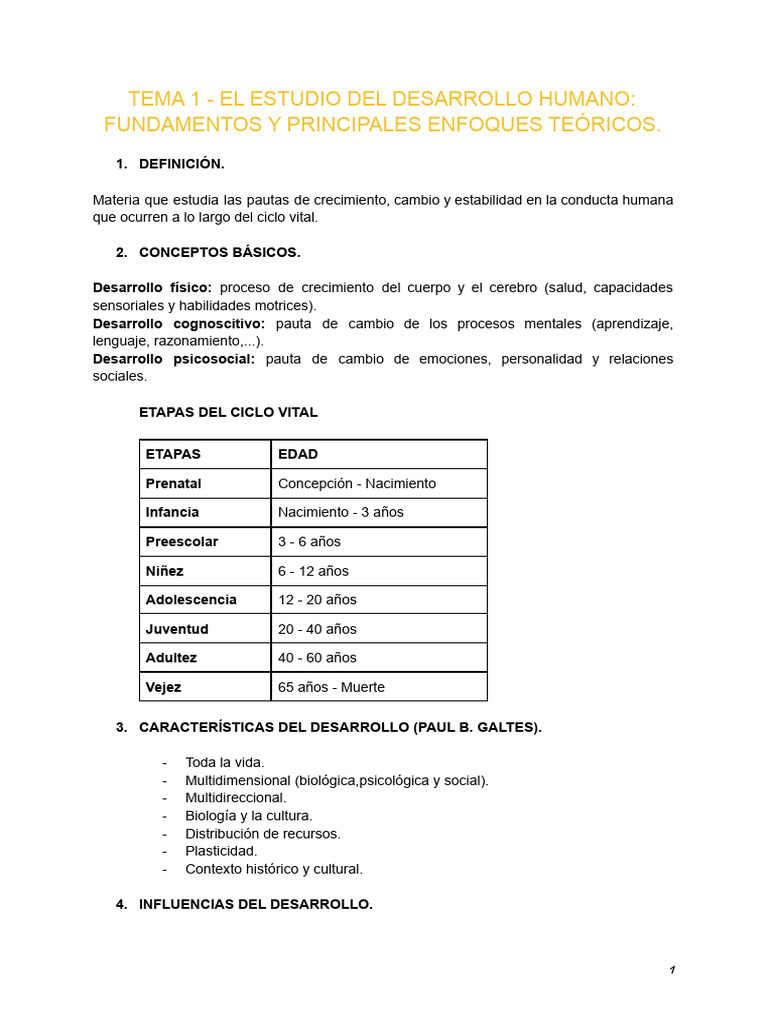 Fundamentos del Desarrollo Humano | PDF | Teoría de apego | Memoria