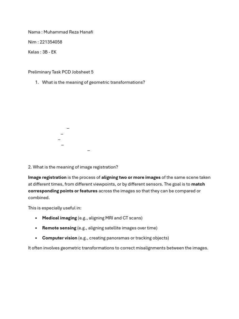 Preliminary Task PCD Jobsheet 5 MReza | PDF