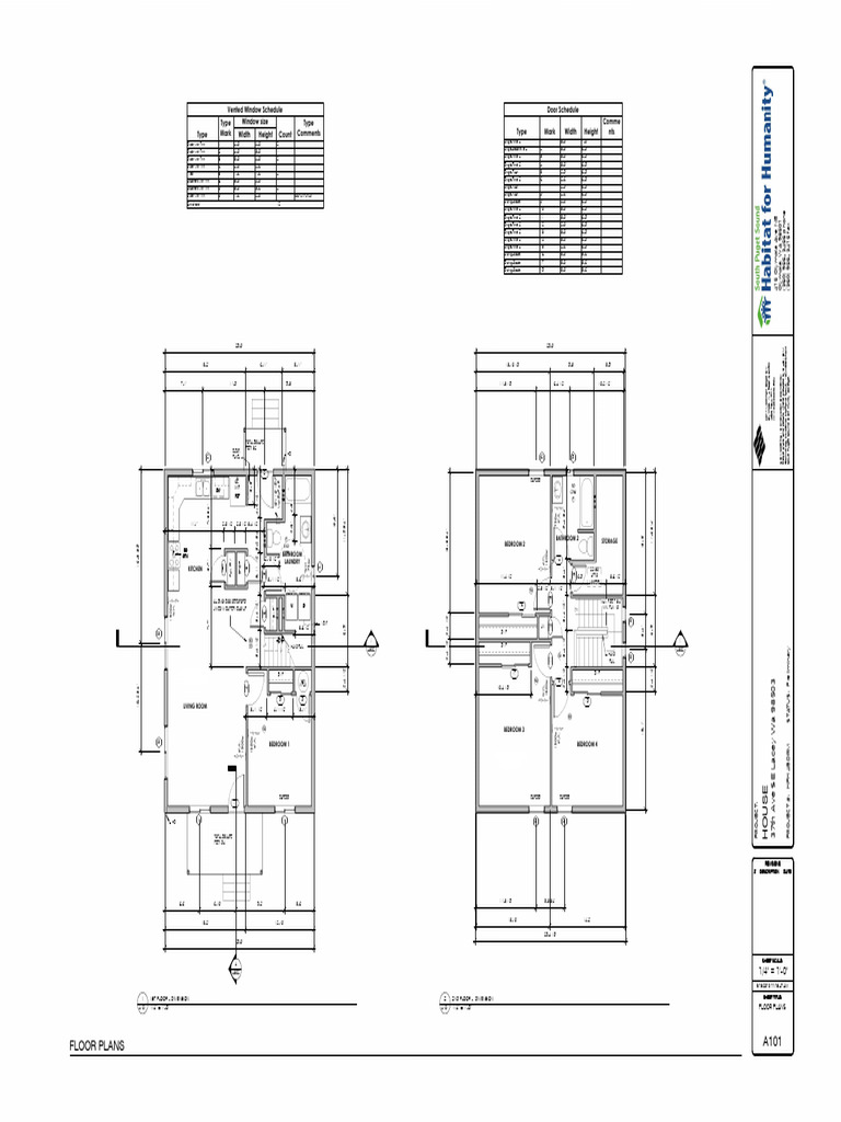 4-Bedroom House Floor Plans | PDF | Room
