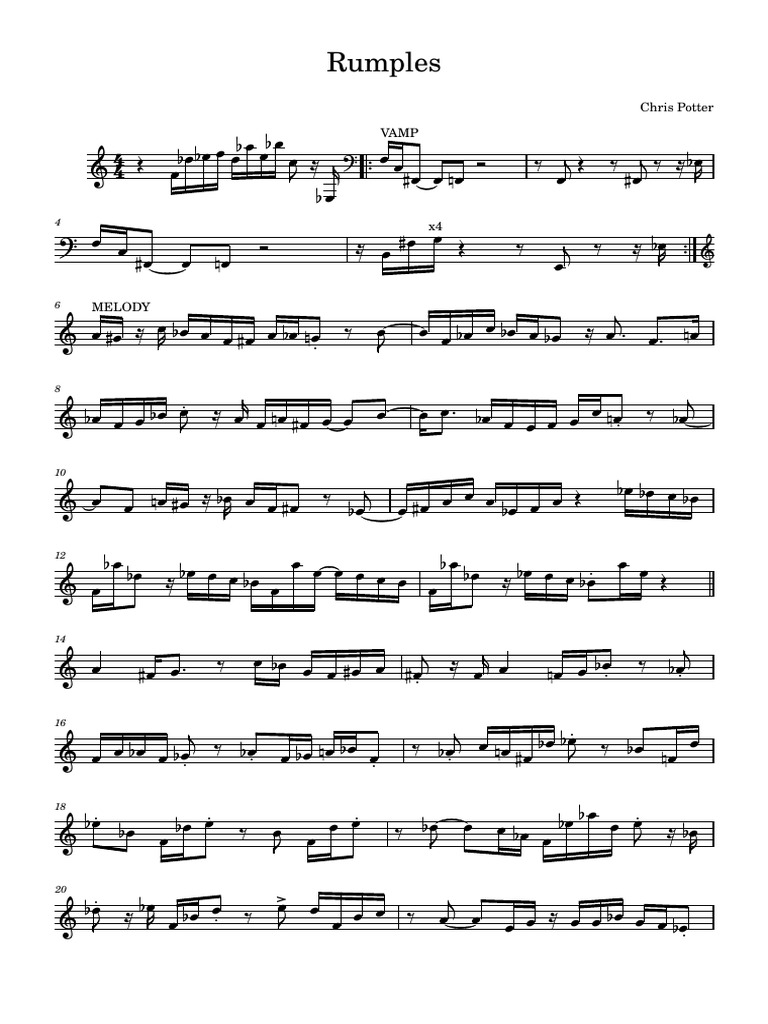 Chris Potter - Rumples | PDF