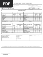 Acellus Academy Transcript Overview | PDF