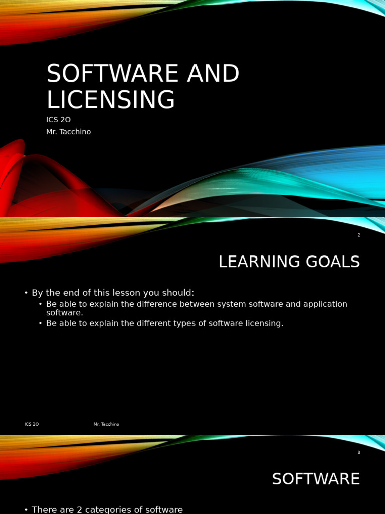 Software Types and Licensing Explained | PDF | Application Software ...