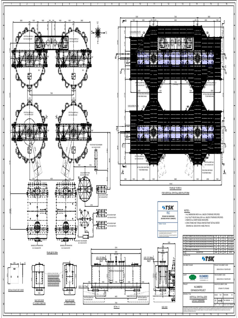 Vertical Crystallizer Layout Drawing | PDF | Engineering Thermodynamics ...