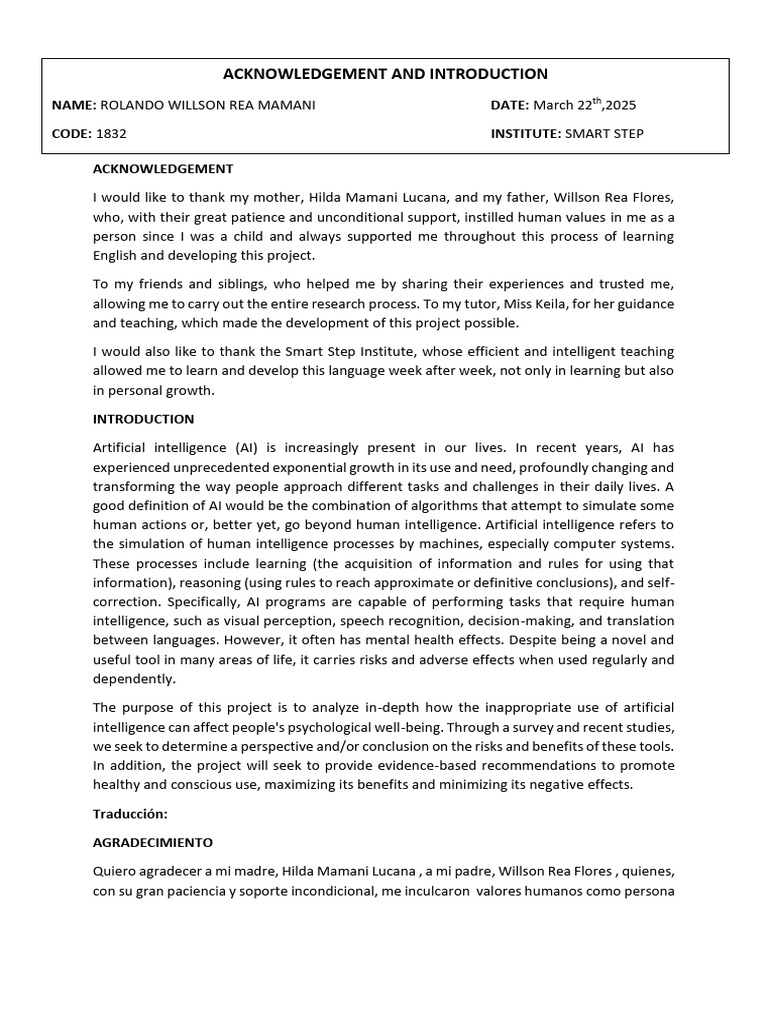 Preview#2 Topic Acknowledgement | PDF | Inteligencia artificial ...