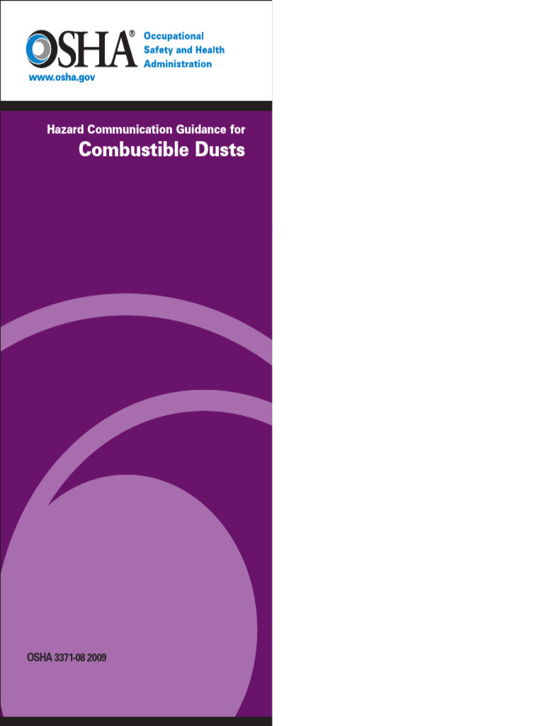 OSHA Guidance on Combustible Dusts | PDF | Occupational Safety And ...