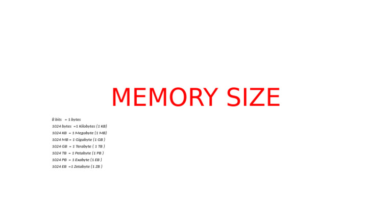Data Storage Units Explained | PDF