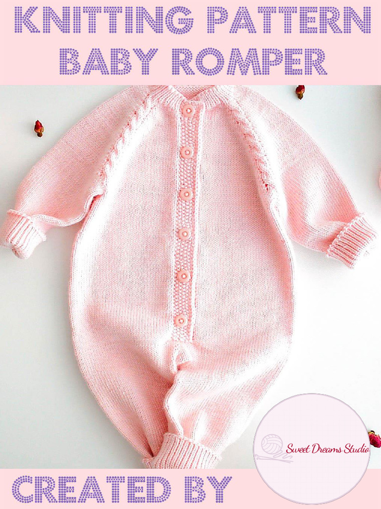 Knitted Baby Romper Pattern Guide | PDF | Knitting | Knitting Needle