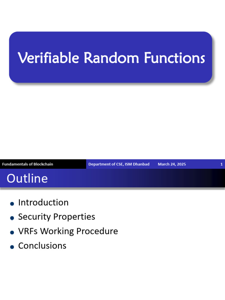 Lecture 22 Verifiable Random Functions 5 | PDF | Cryptography | Key ...