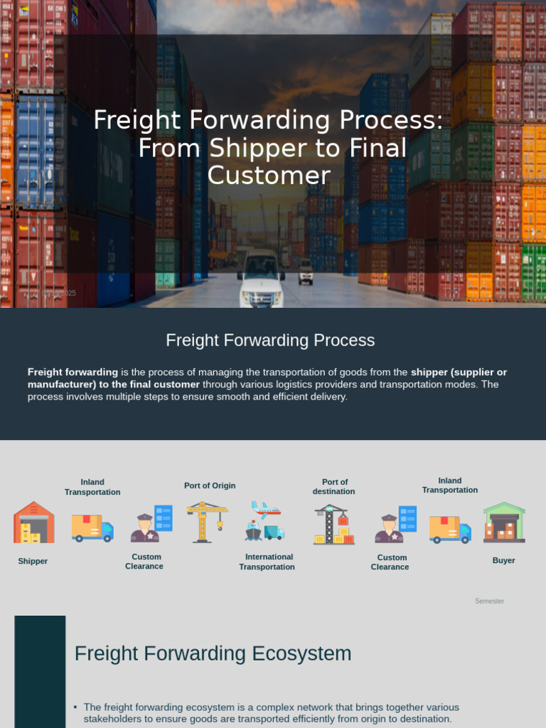Freight Forwarding Process Explained | PDF | Cargo | Freight Transport