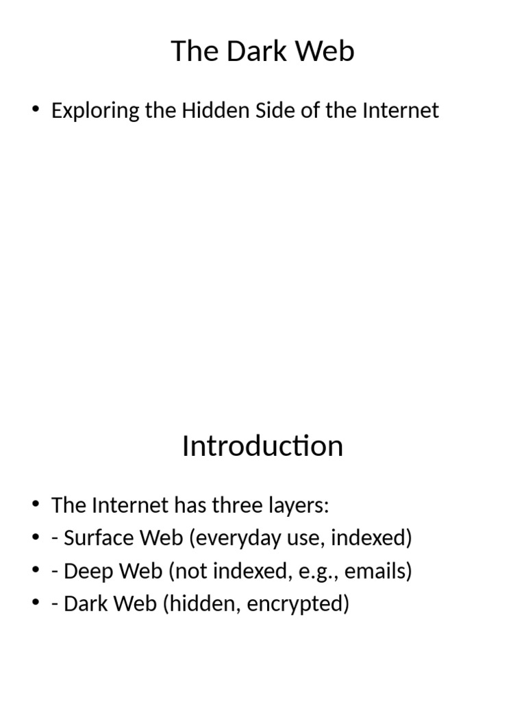 Dark Web Overview and Implications | PDF