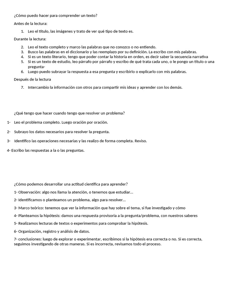 Cómo puedo hacer para comprender un texto | PDF