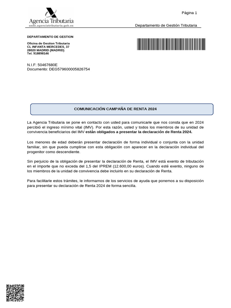 Obligación de Declarar Renta 2024 IMV | PDF | Aplicación movil