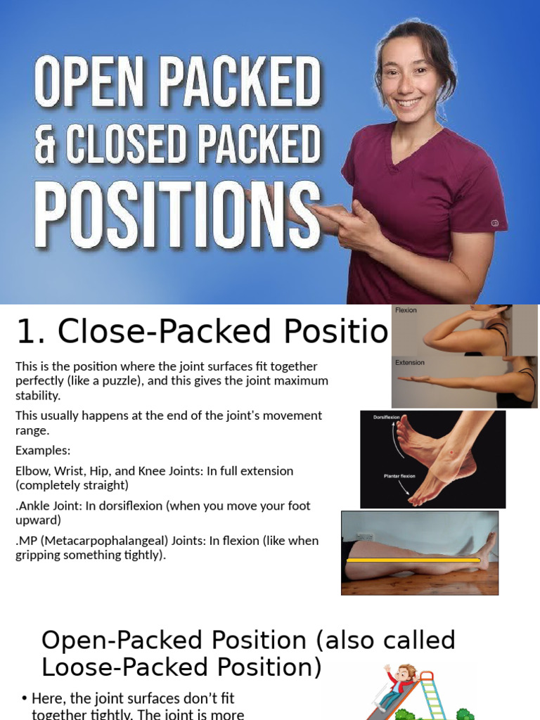 Open vs Closed Packed Positions Explained | PDF