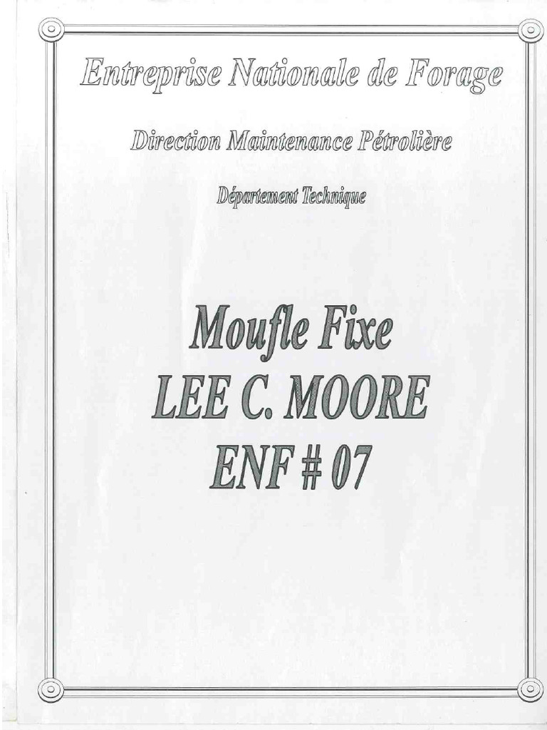 Moufle Fixe Lee C Moore | PDF