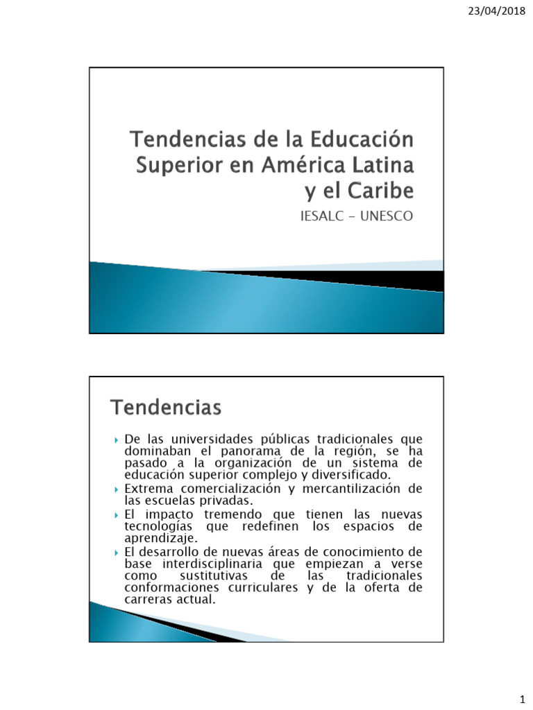 Transformación de la Educación Superior | PDF