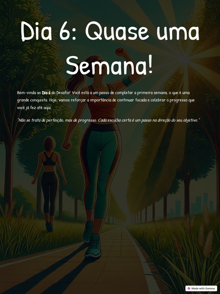 Dia 6 Quase Uma Semana | PDF