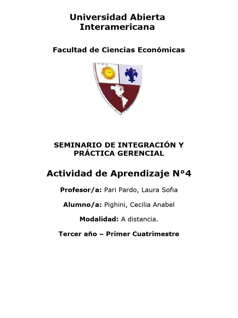 Actividad de Aprendizaje N4 - Seminario Teorico | PDF | Negociación