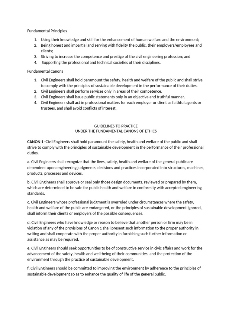 Code-Ethics Canon1-5 POINTERS | PDF | Conflict Of Interest | Employment