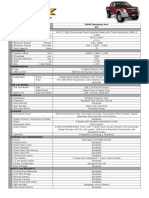 Isuzu Specification - DMax Boondock