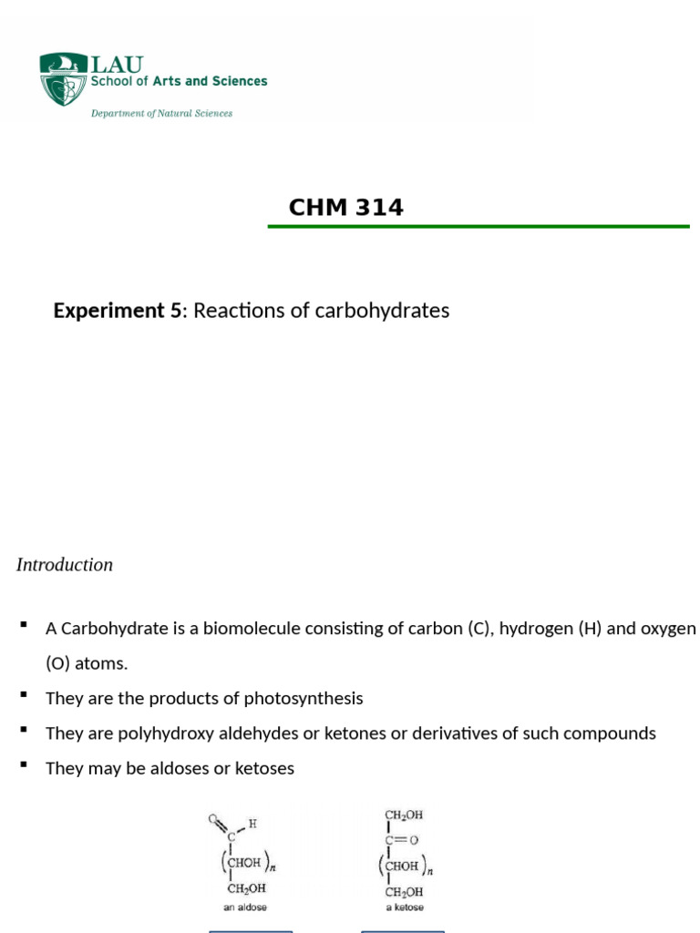 Carbohydrate Reactions and Analysis | PDF | Carbohydrates | Glucose