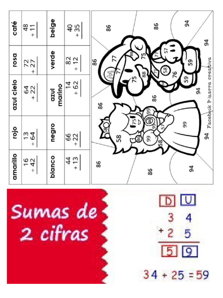 Sumas de Dos Dígitos 1 27 - 09 | PDF