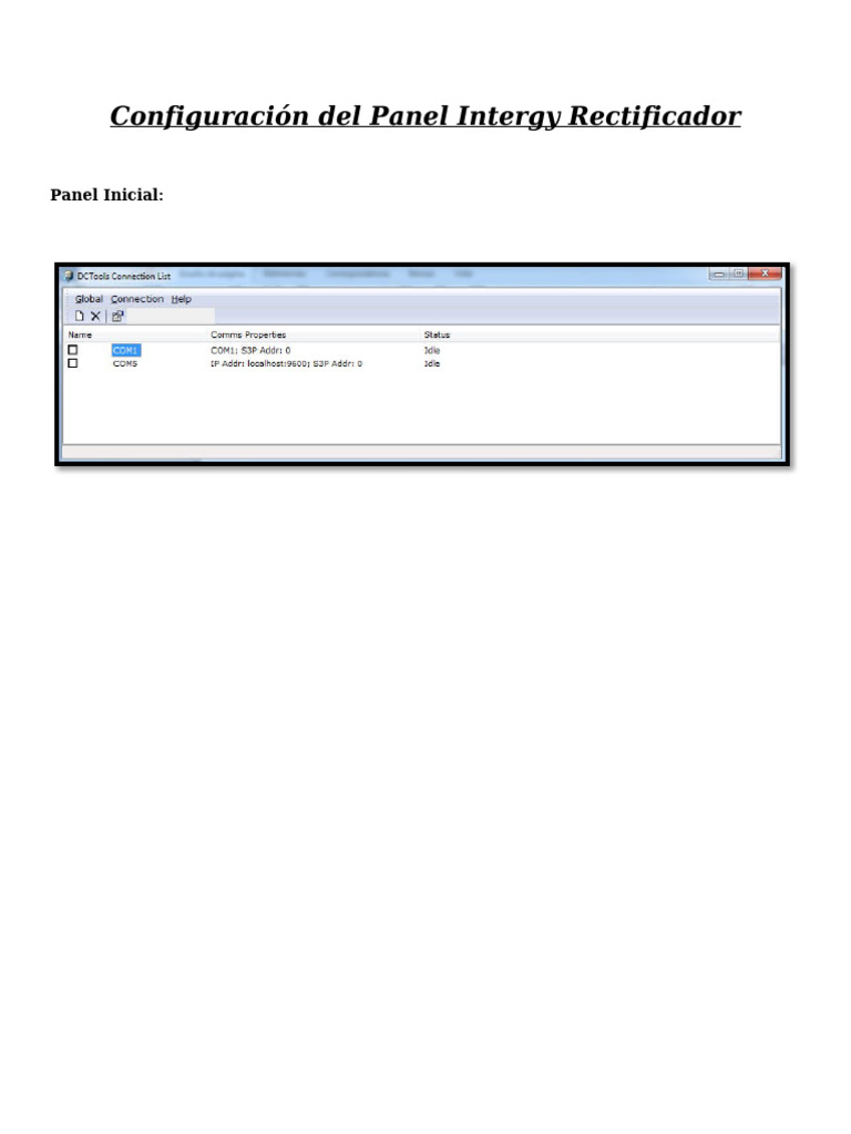 Configuración Del Panel Intergy Rectificador | PDF