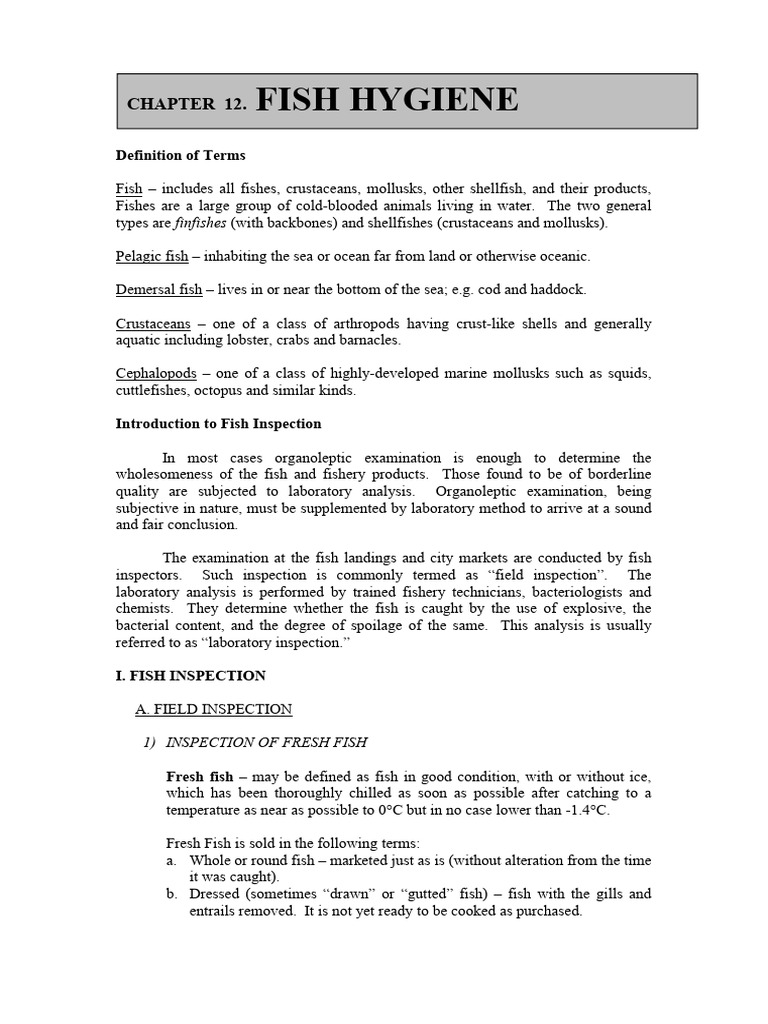 Fish Inspection and Quality Standards | PDF | Seafood | Decomposition