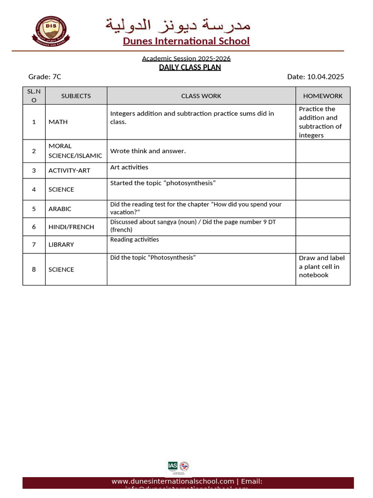 7C DCP Thursday | PDF