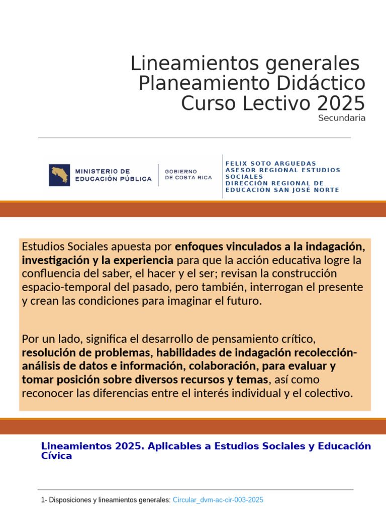 Lineamientos de Evaluación 2025 | PDF | Evaluación | Aprendizaje