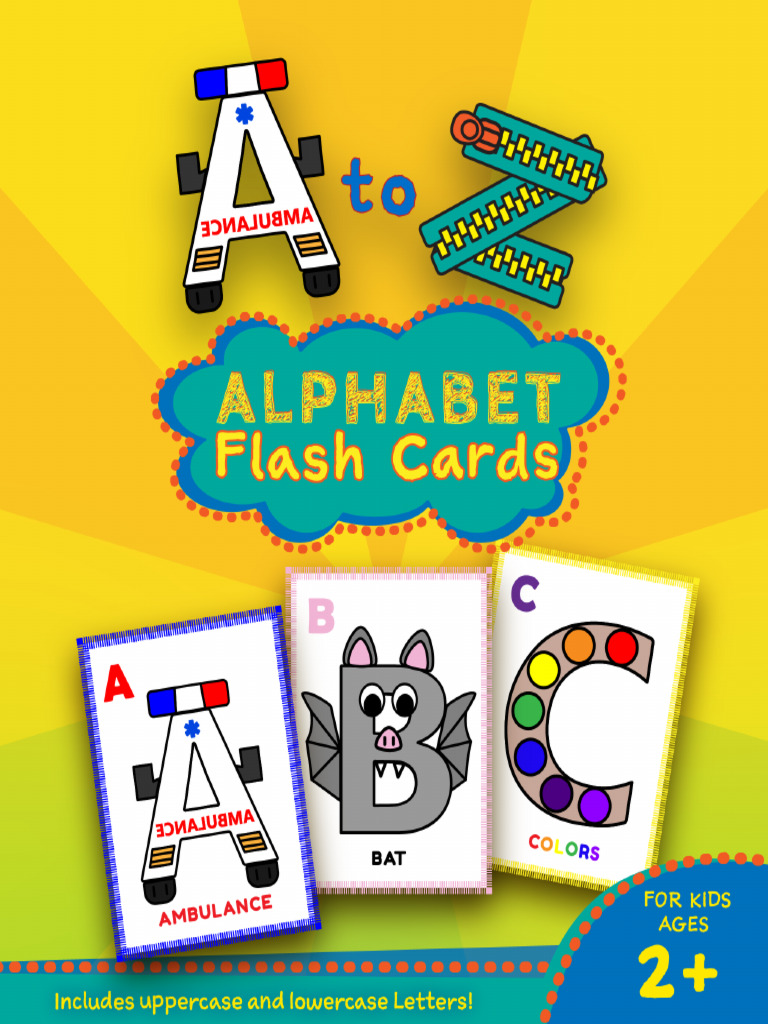 A To Z Alphabet Flashcards Book - ISBN Pending | PDF